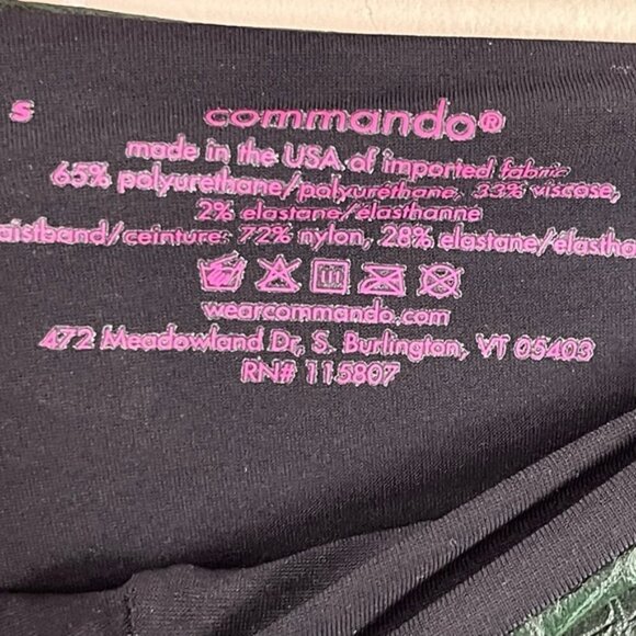 Commando Faux Leather Animal print Legging in moss snake green small slimming - Picture 10 of 11